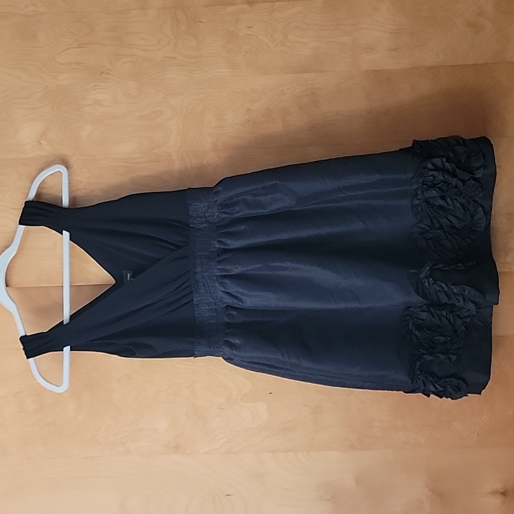 Max and Cleo Black Dress Ruffle Hem